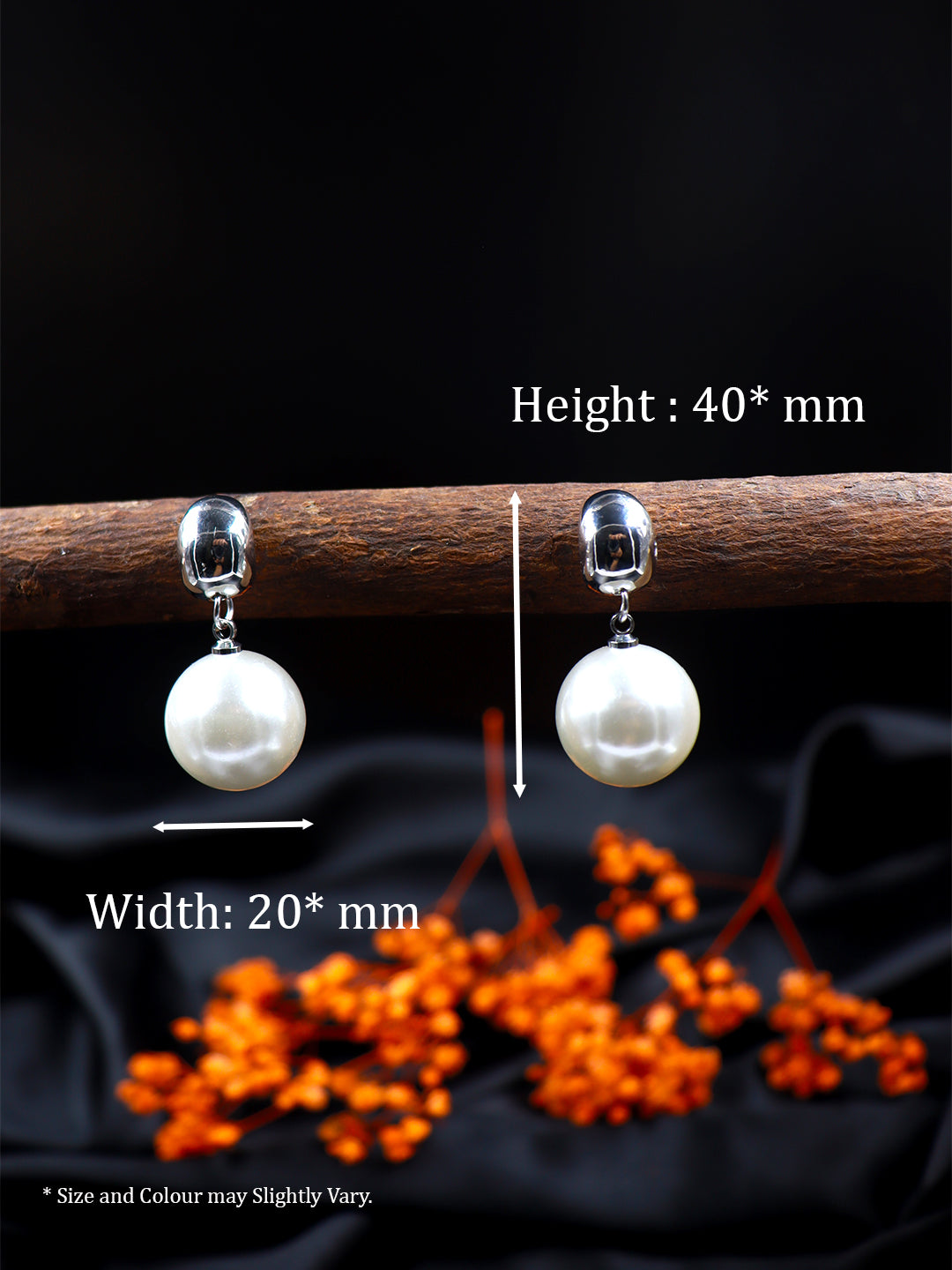 Contemporary Pearl Drop Earring