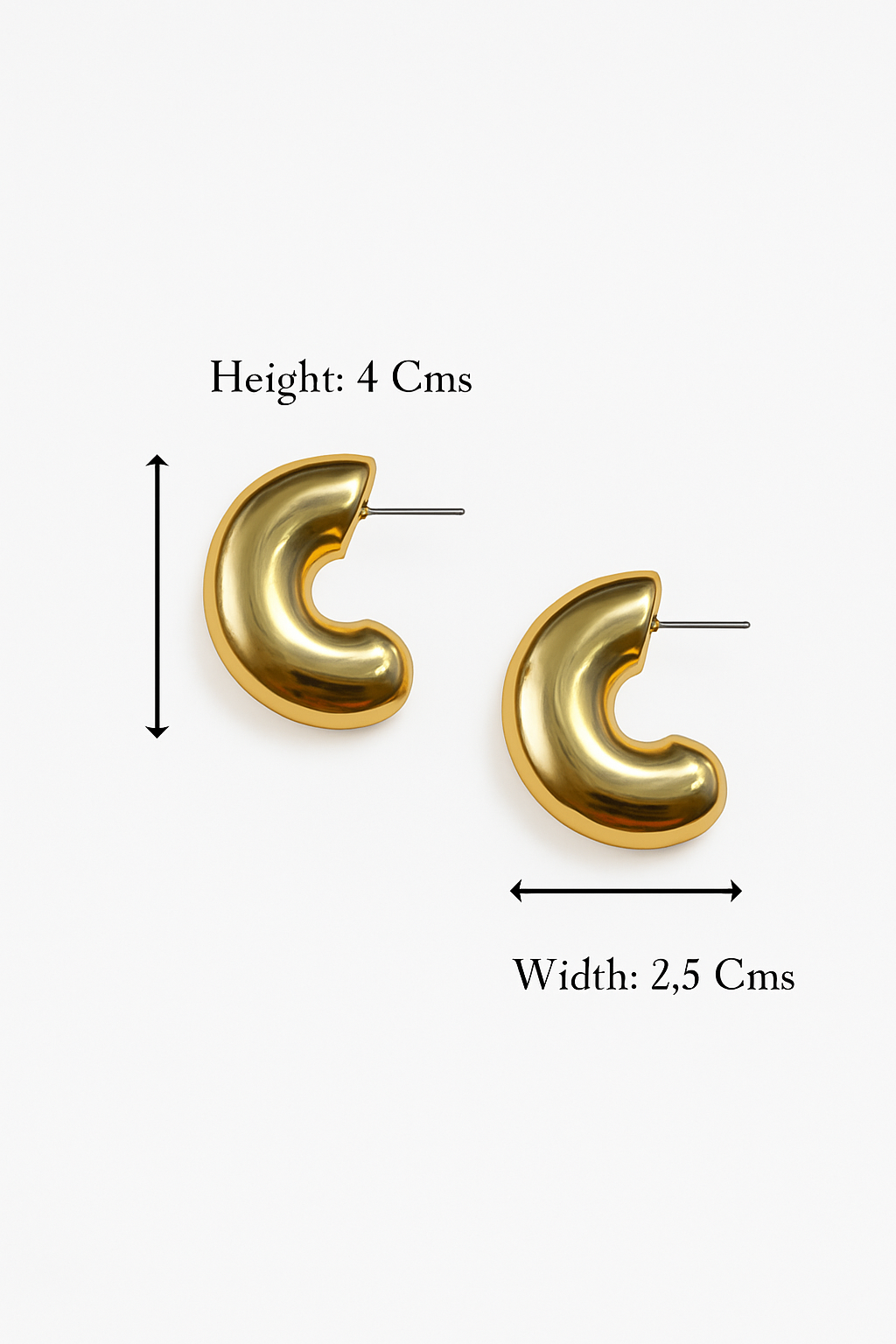 Golden Cashew Earring