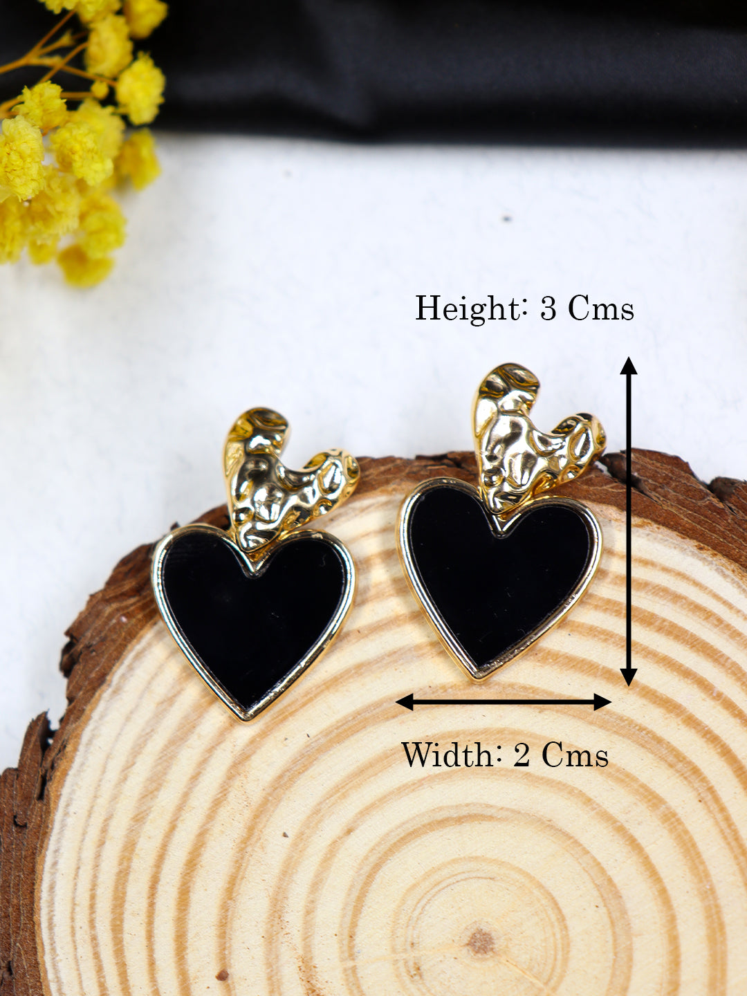 Double Heart Dangle Earring | Gold | Silver | Rose Gold