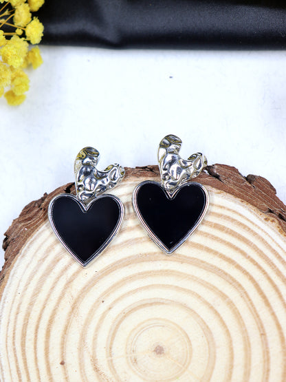 Double Heart Dangle Earring | Gold | Silver | Rose Gold