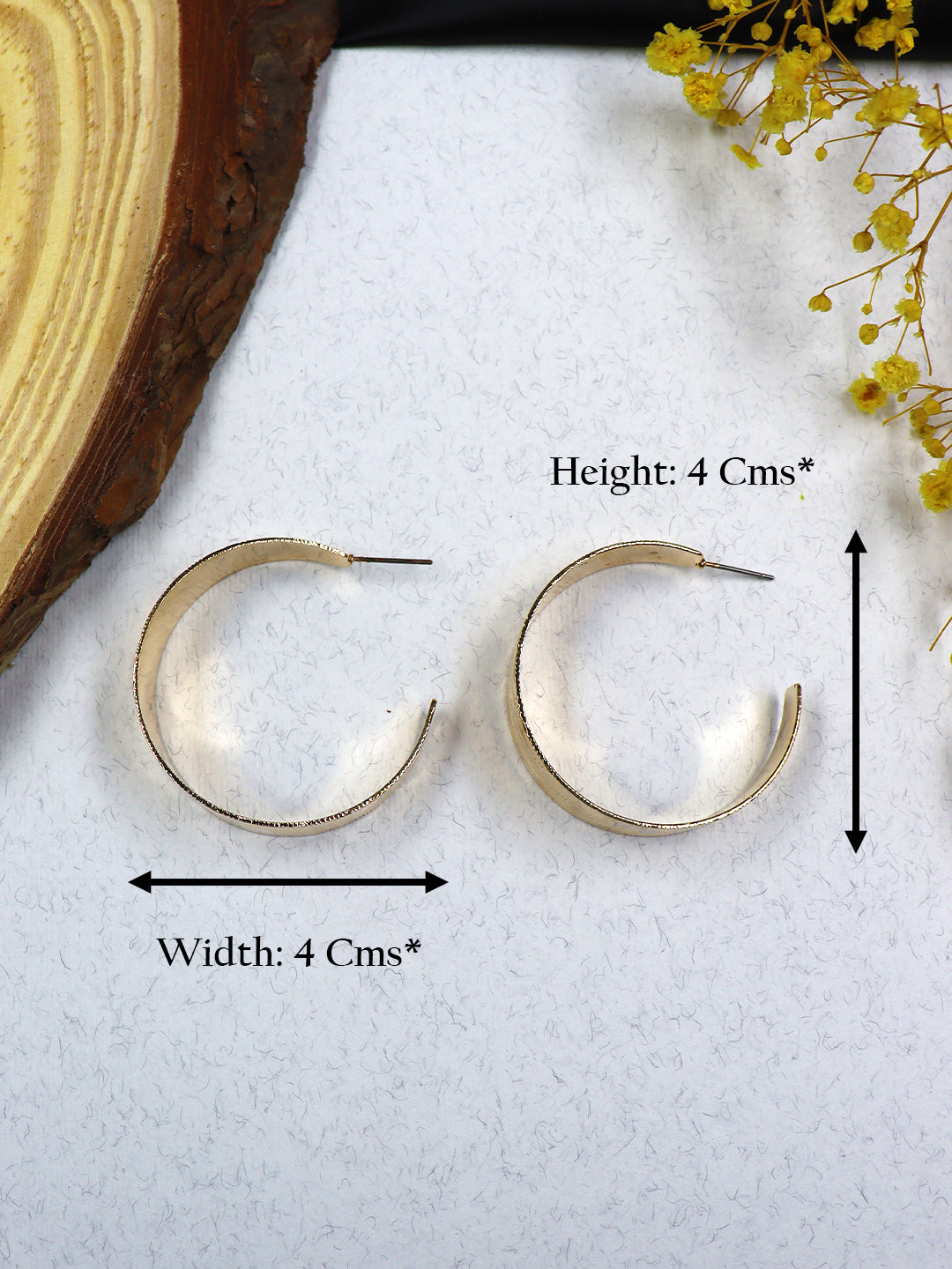 Hoop Crescent Earring | Gold