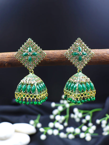 Contemporary Box Jhumka | 3 Colors