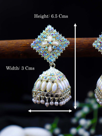 Contemporary Box Jhumka | 3 Colors