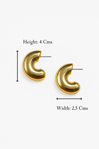 Golden Cashew Earring