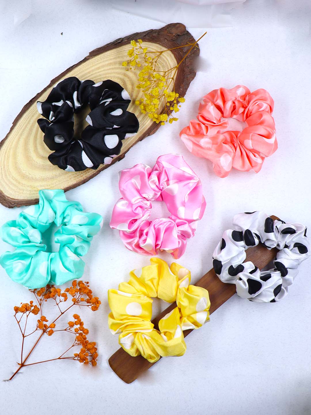 Dotted scrunchies | 6 Colors | Large Size