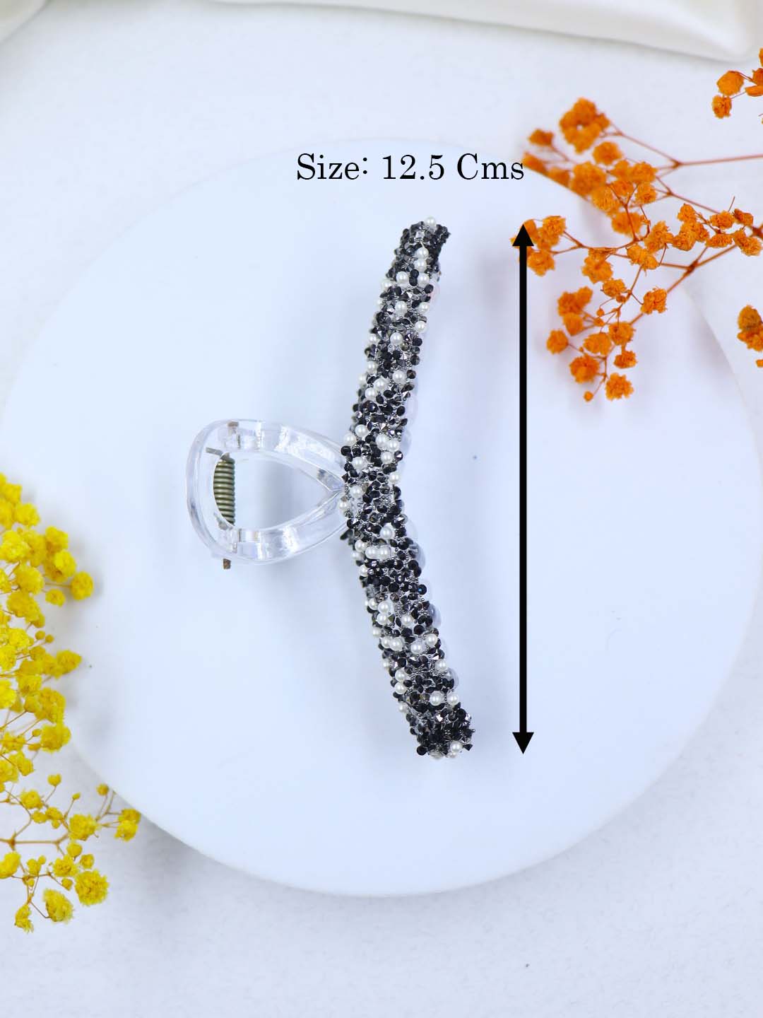 Korean Glitter Hair Claw | 6 Colors | Size Large