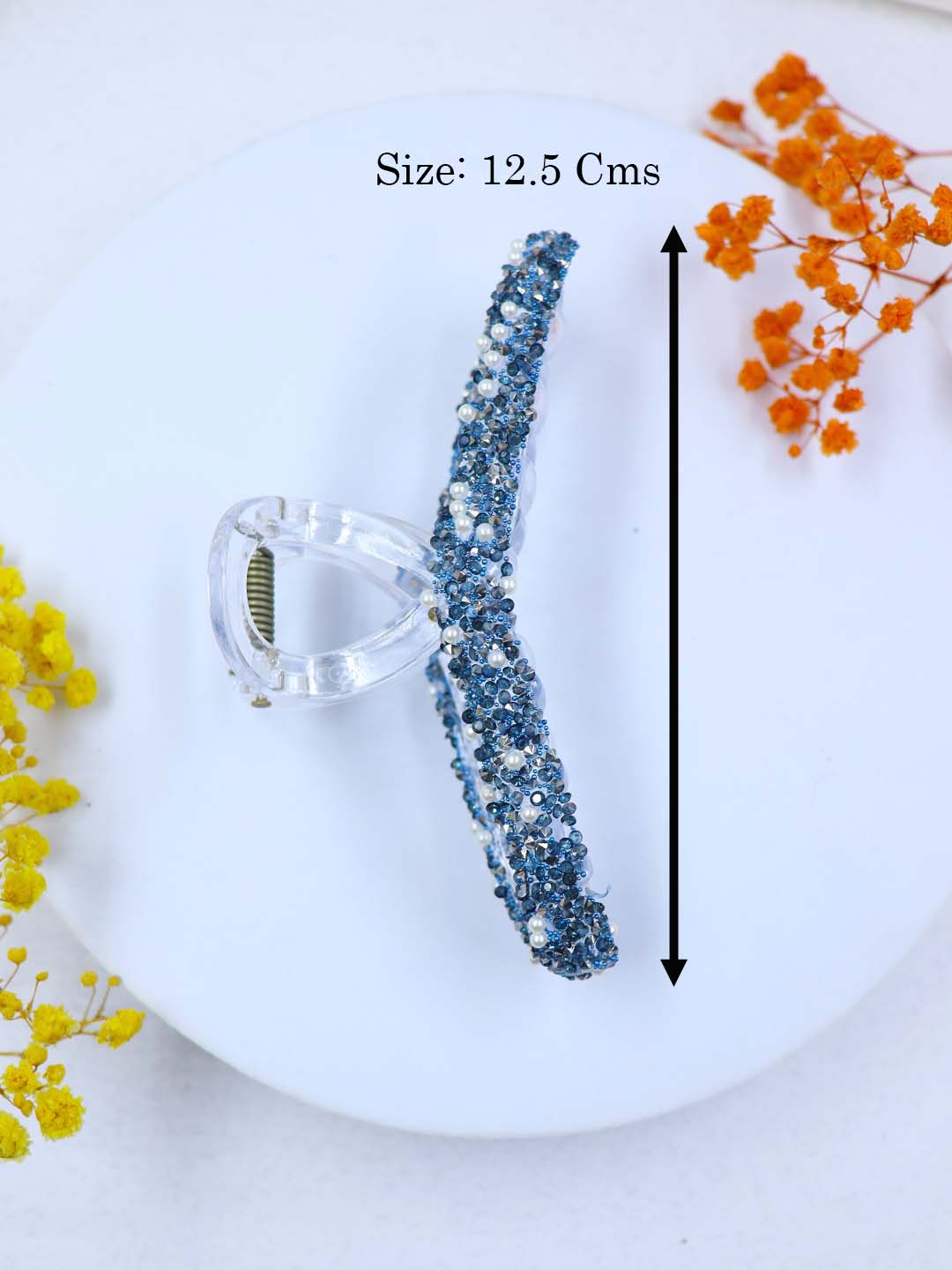 Korean Glitter Hair Claw | 6 Colors | Size Large