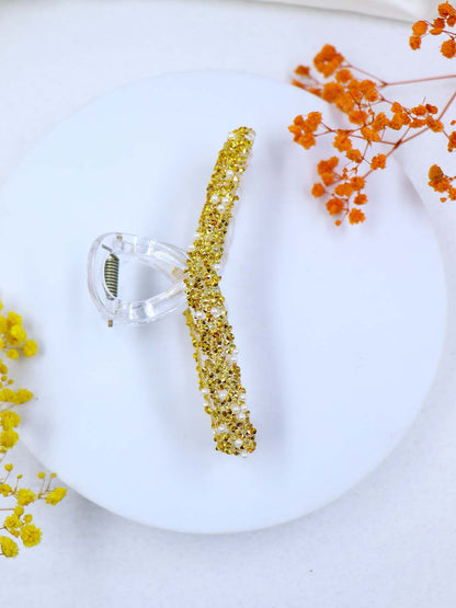 Korean Glitter Hair Claw | 6 Colors | Size Large
