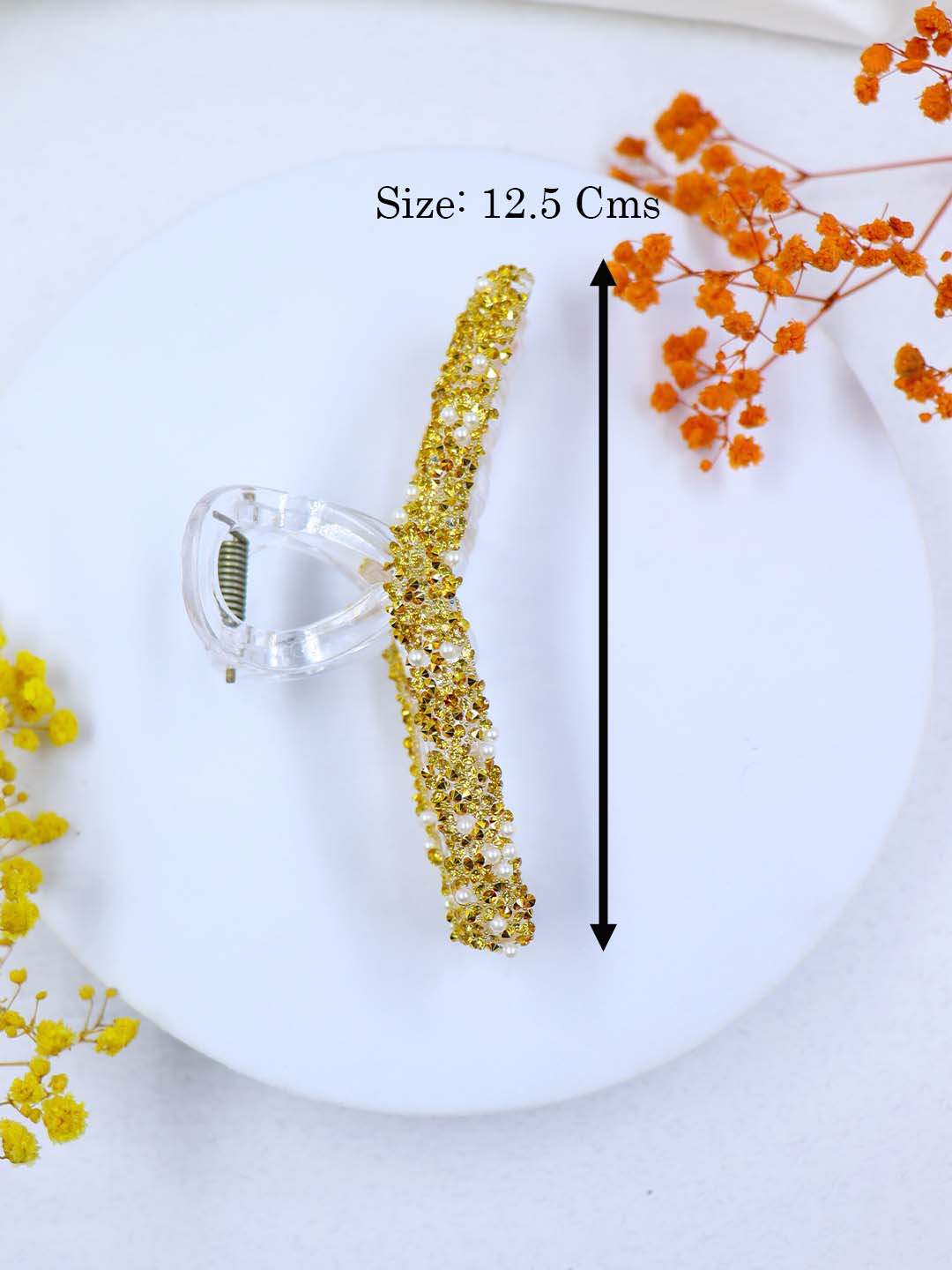 Korean Glitter Hair Claw | 6 Colors | Size Large