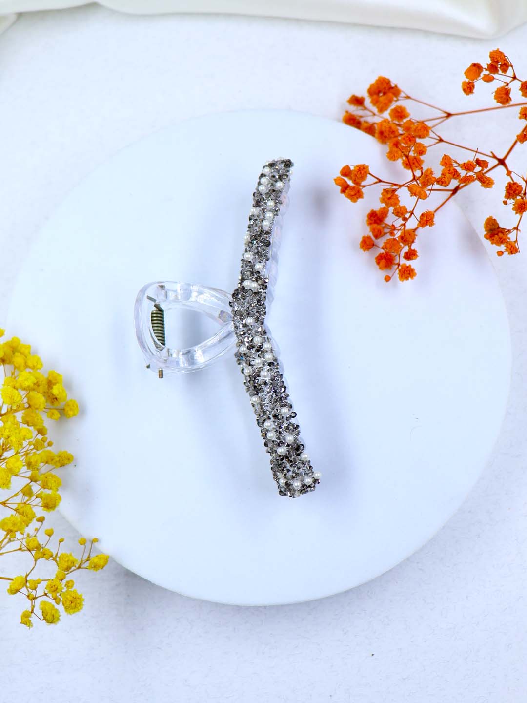 Korean Glitter Hair Claw | 6 Colors | Size Large