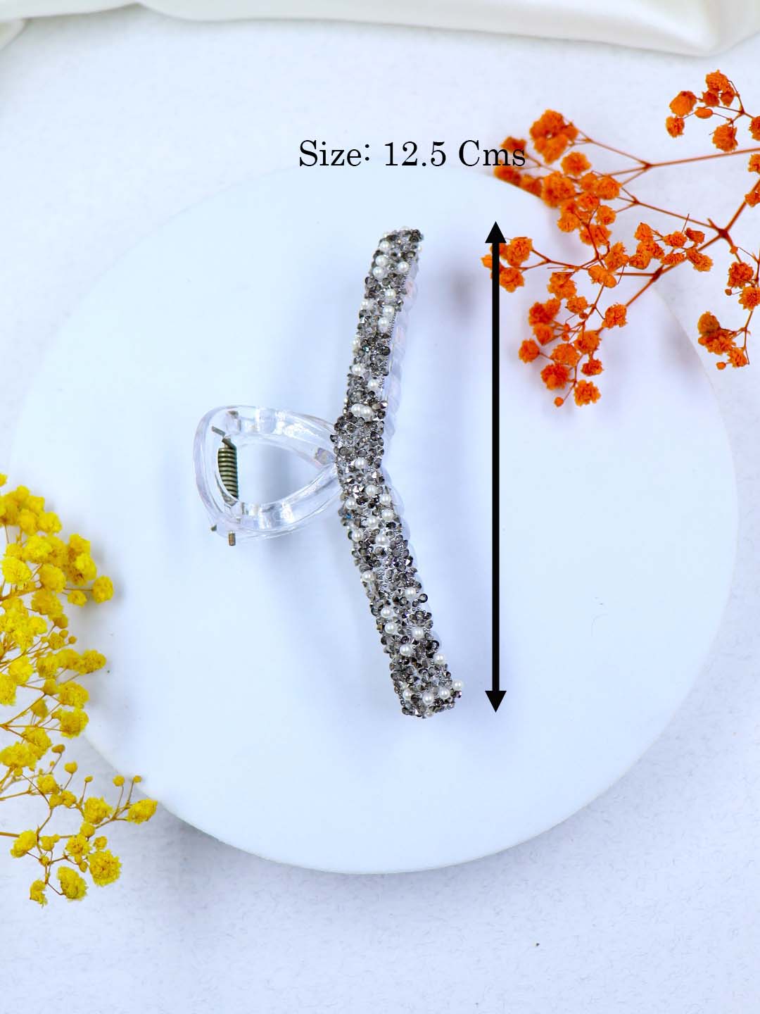 Korean Glitter Hair Claw | 6 Colors | Size Large