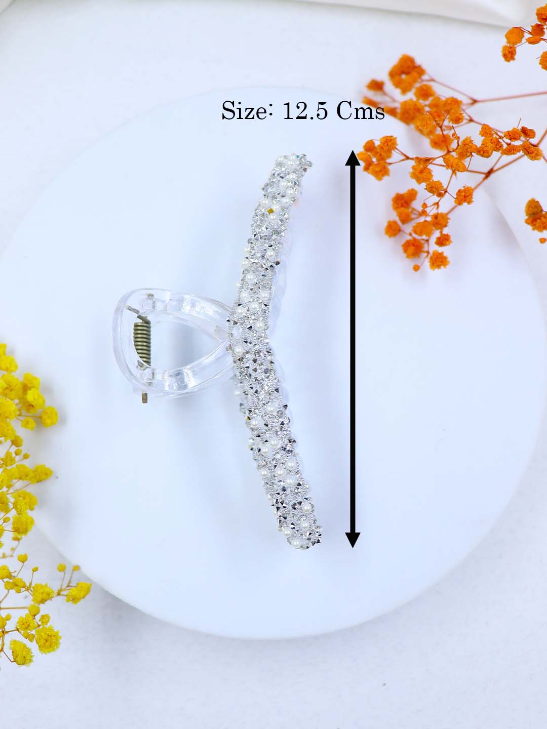 Korean Glitter Hair Claw | 6 Colors | Size Large