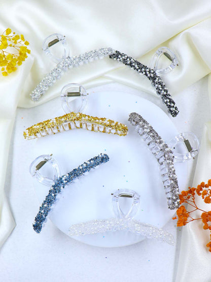 Korean Glitter Hair Claw | 6 Colors | Size Large