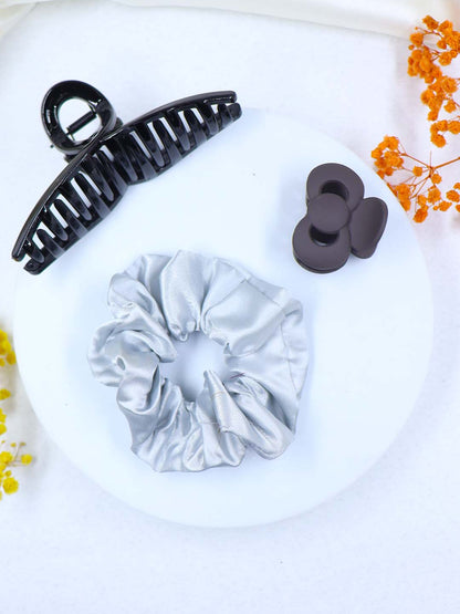 COMBO | 1 Medium Claw | 1 Medium Scrunchies | 1 Mini Claw