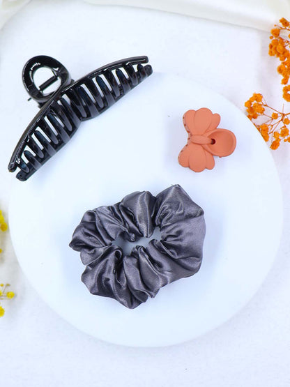COMBO | 1 Medium Claw | 1 Medium Scrunchies | 1 Mini Claw