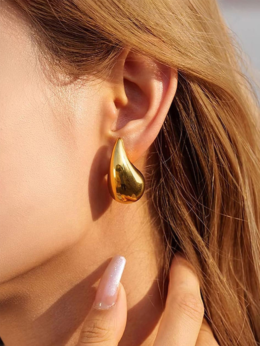 Teardrop Stud Earrings