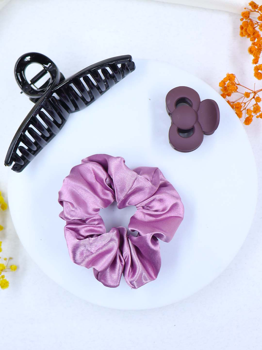 COMBO | 1 Medium Claw | 1 Medium Scrunchies | 1 Mini Claw