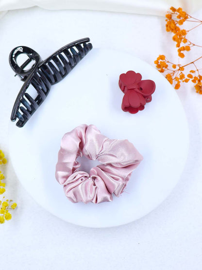 COMBO | 1 Medium Claw | 1 Medium Scrunchies | 1 Mini Claw