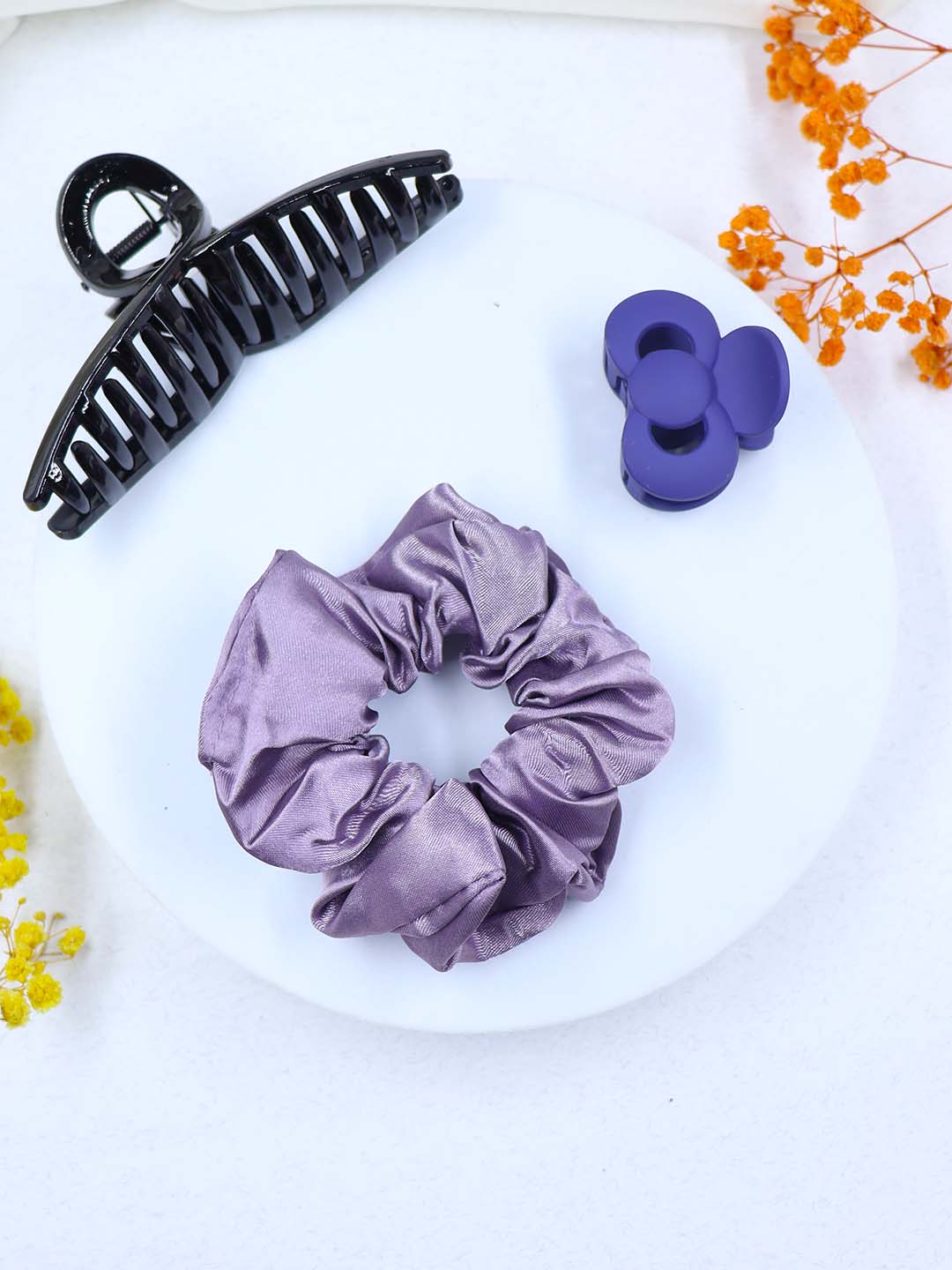 COMBO | 1 Medium Claw | 1 Medium Scrunchies | 1 Mini Claw