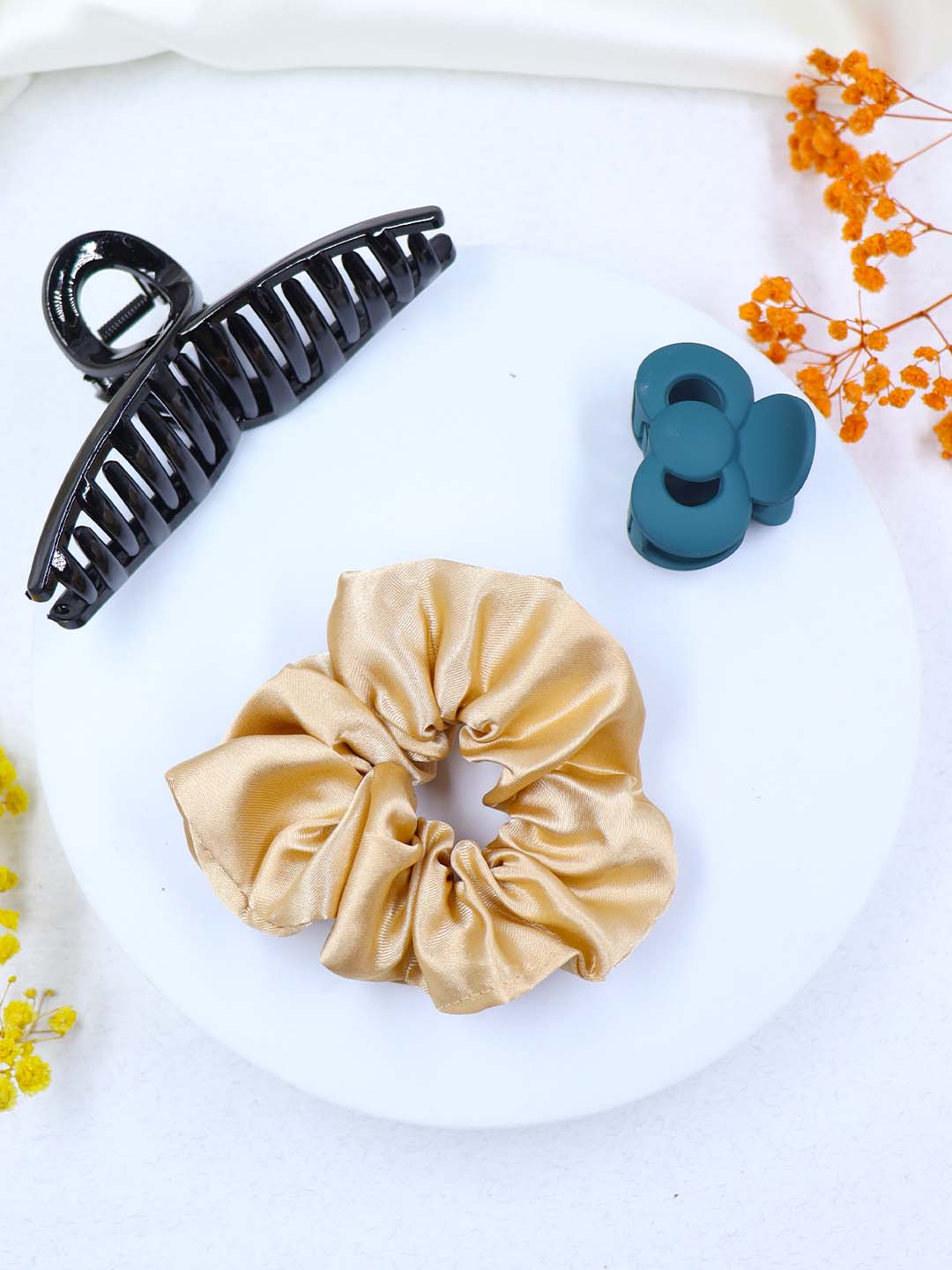 COMBO | 1 Medium Claw | 1 Medium Scrunchies | 1 Mini Claw