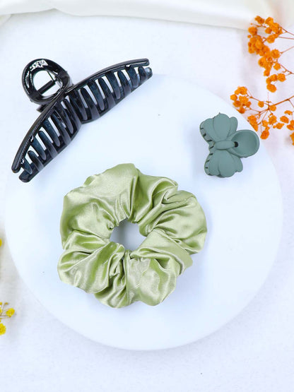 COMBO | 1 Medium Claw | 1 Medium Scrunchies | 1 Mini Claw